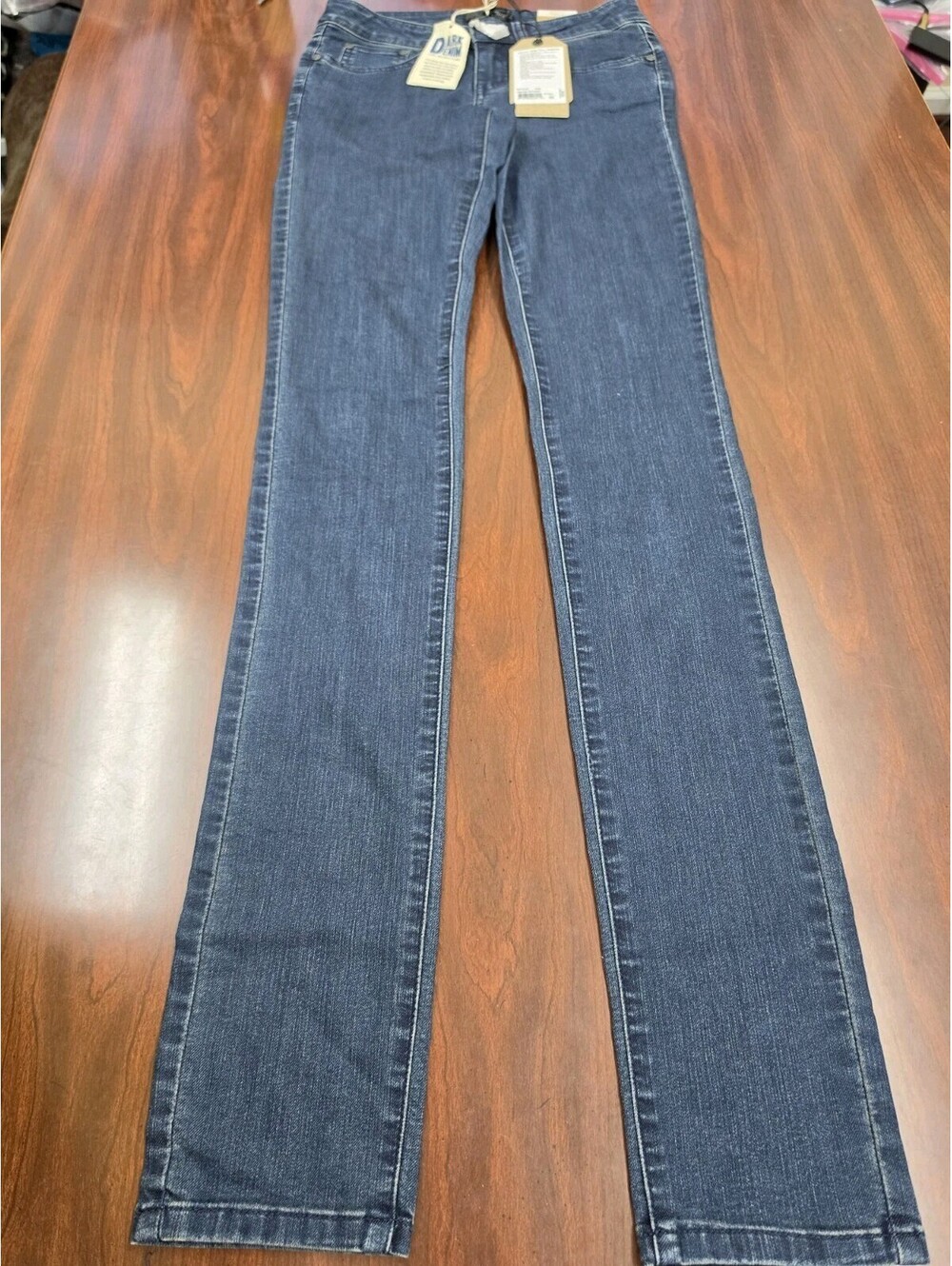 NWT prAna Kayla Jean Tall Inseam Womens 00 Indigo Blue Stretch Denim Outdoor
